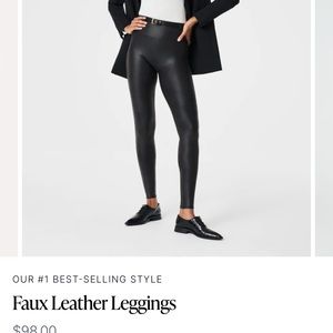Spanx Faux Leather Leggings